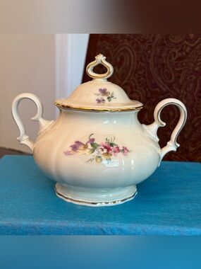 VTG Double-stamped Lidded Sugar Bowl Rosenthal/Josef Kuba (JWK/JKW) W. Germany